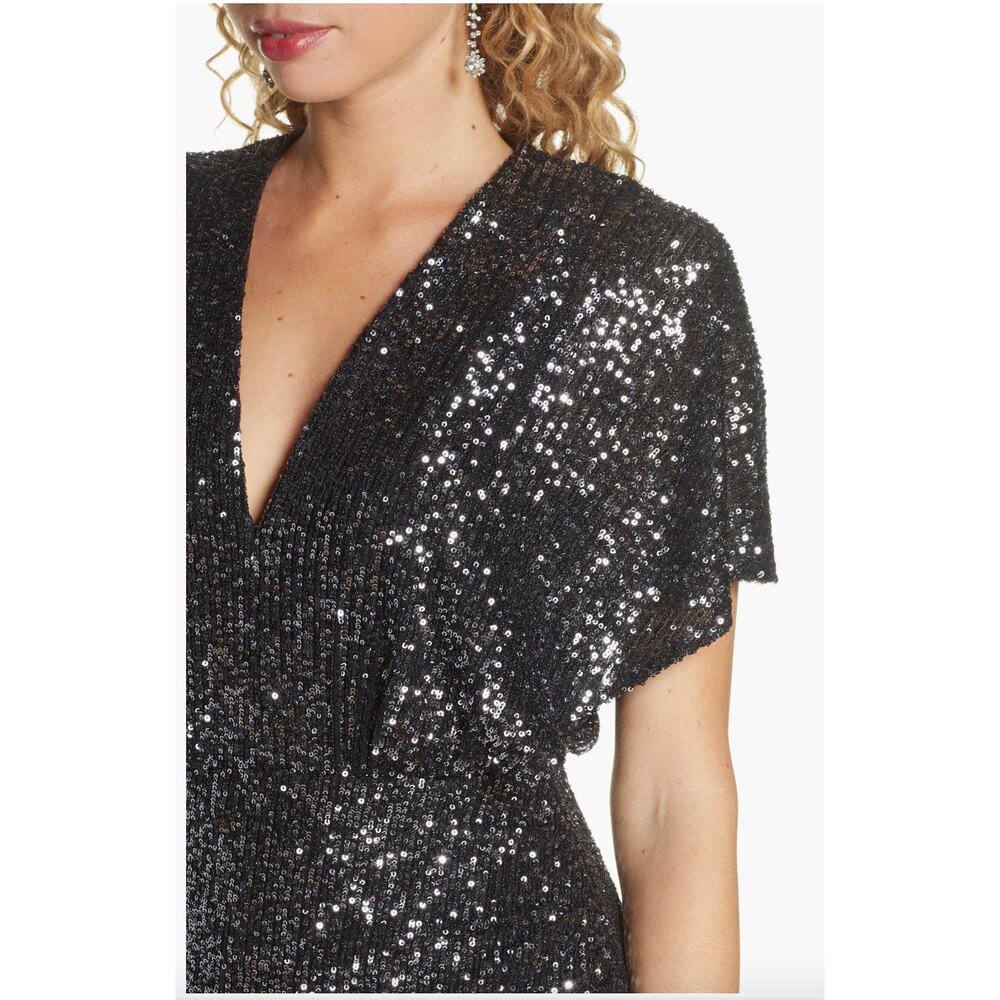 Nordstroms Harlyn Asymmetrical Sequin Cocktail Dress Size XS - Picture 4 of 10